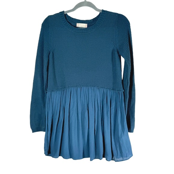 Altar'd State Sweaters - Altar'd State Teal Knit Peplum Tunic Sweater Top mini‎ dress Size S maximalism